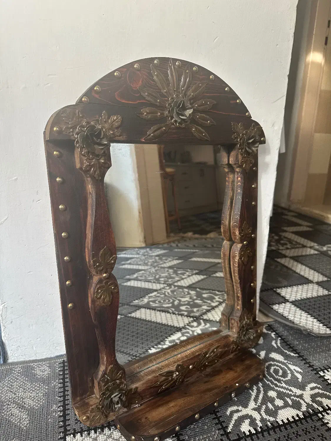 ایینه قدیمی کار دست|صنایع دستی و سایر لوازم تزئینی|تهران, امین حضور|دیوار