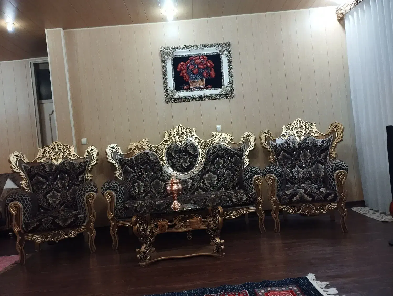 مبل سلطنتی ۷ نفره|مبلمان خانگی و میز عسلی|سنندج, |دیوار
