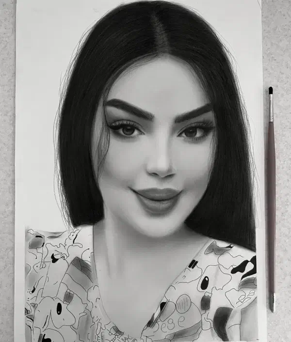 طراحی چهره|تابلو، نقاشی، عکس|سنندج, |دیوار