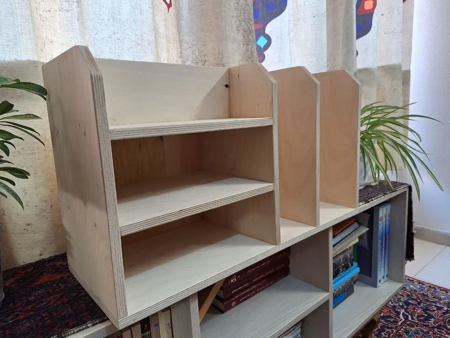 کتابخانه رومیزی تمام‌چوب|کتابخانه، شلف، قفسه‌های دیواری|شاهین‌شهر, عطار|دیوار