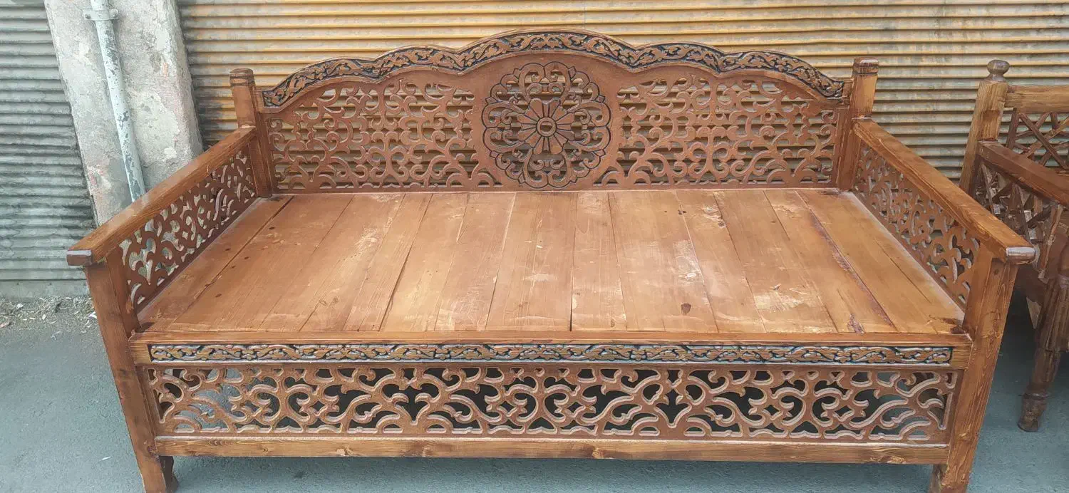 تخت سنتی 1در2متر باچوب روسی|مبلمان خانگی و میز عسلی|اصفهان, بیدآباد|دیوار