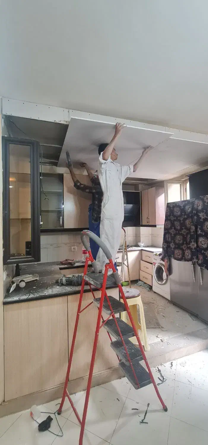 کابینتmdf سالم ۹متر باز گاز و هود|آبچکان و نظمدهنده ظروف|ری, ظهیرآباد|دیوار