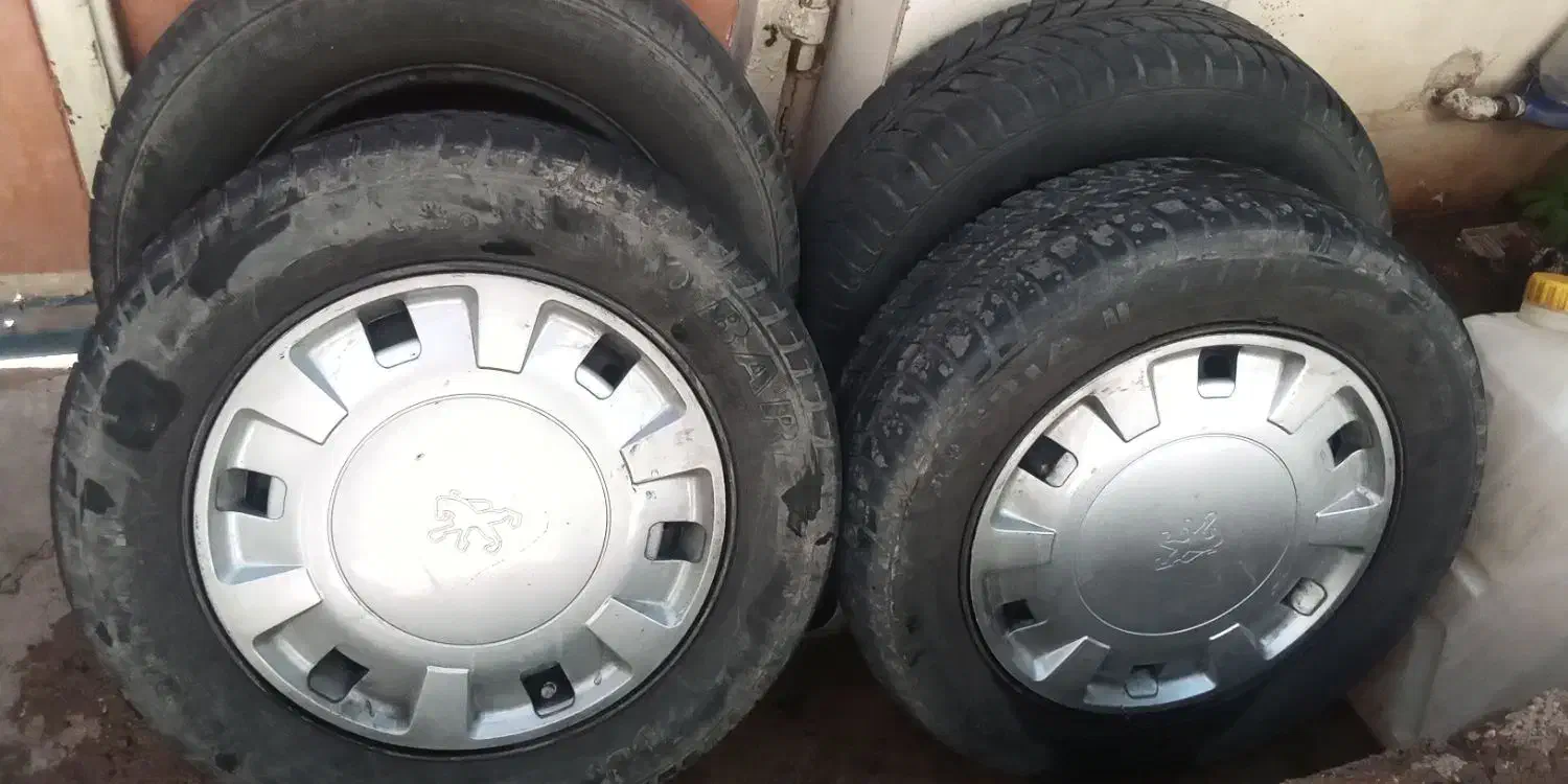 4عدد لاستیک پژو|قطعات یدکی و لوازم جانبی|مسجد سلیمان, |دیوار