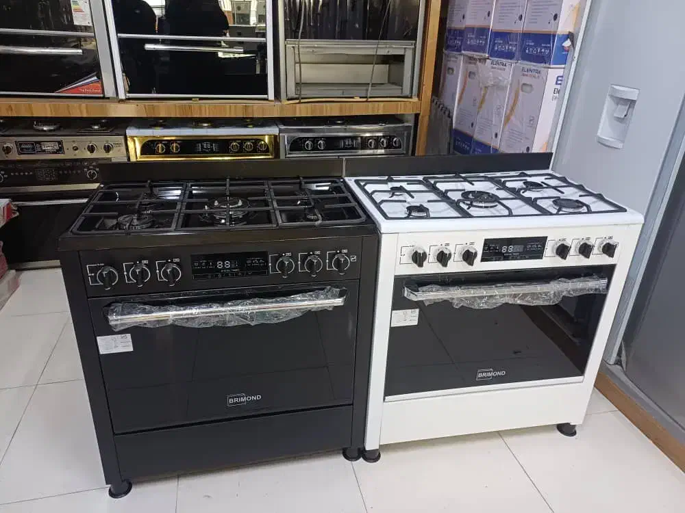 اجاق گاز 5شعله  صفحه لعاب و صفحه استیل بریموند|اجاق گاز و لوازم برقی پخت‌وپز|نسیم‌شهر, |دیوار