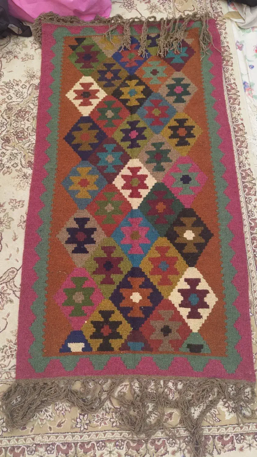 گلیم نمد|گلیم، جاجیم، گبه|لشت نشا, |دیوار