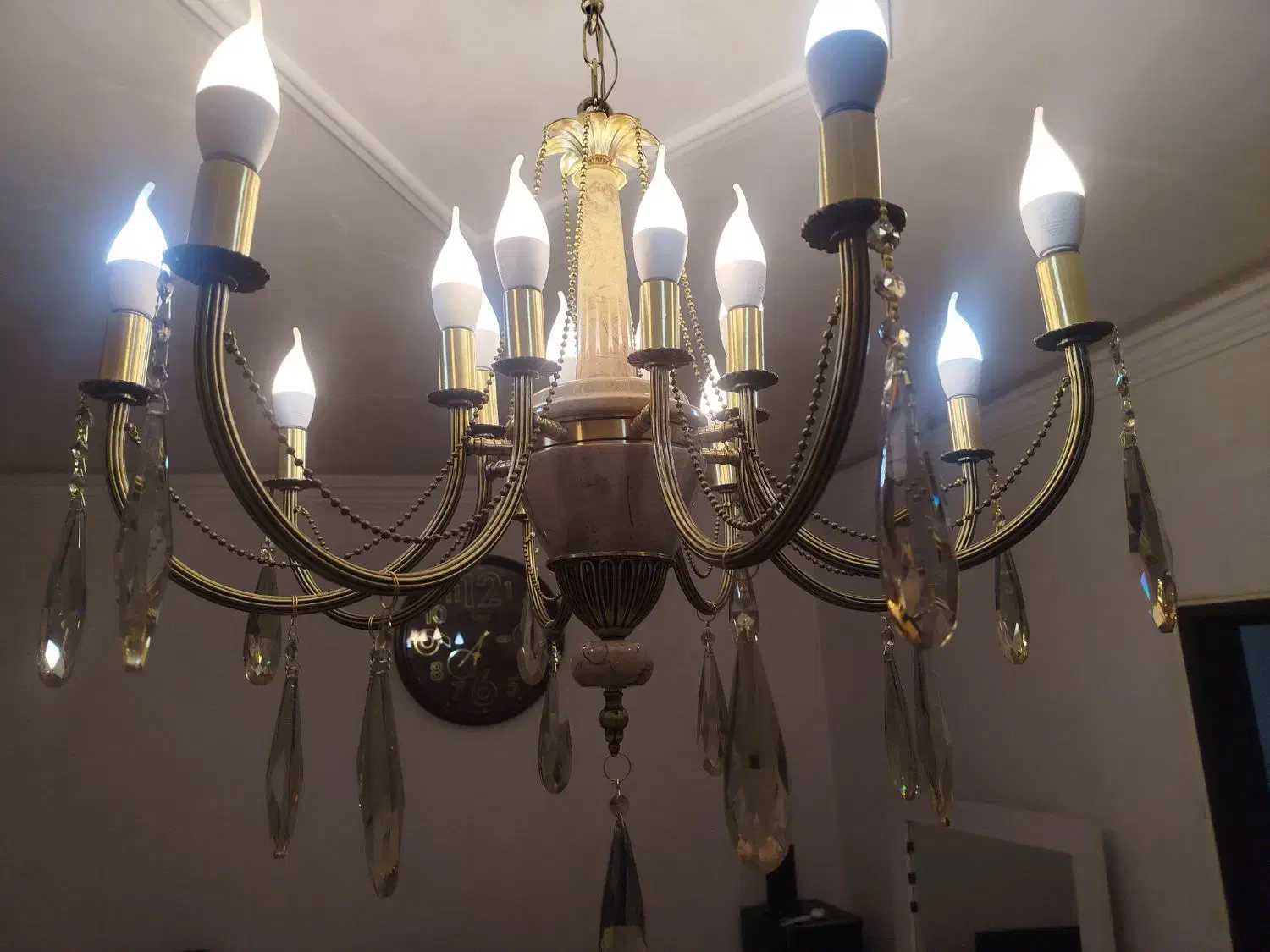 لوستر ۸ شاخه نونو|لوستر و چراغ آویز|بهارستان, |دیوار