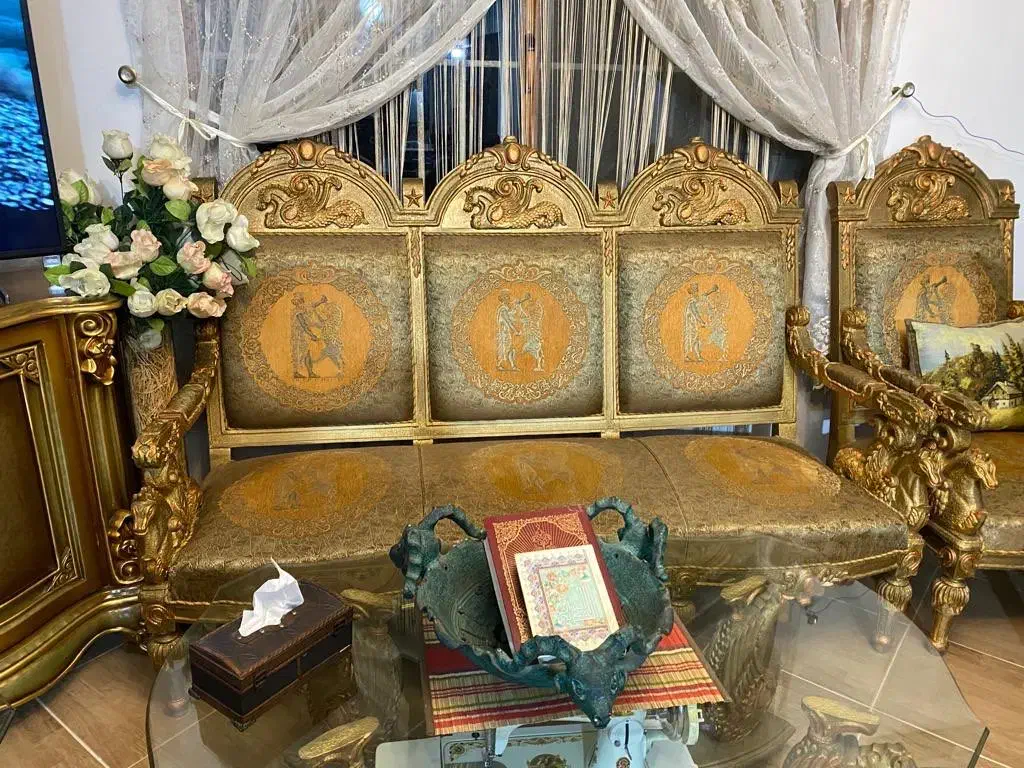 مبلمان سلطنتی ۹ نفره همراه ناهارخوری در حد|مبلمان خانگی و میز عسلی|نوشهر, |دیوار