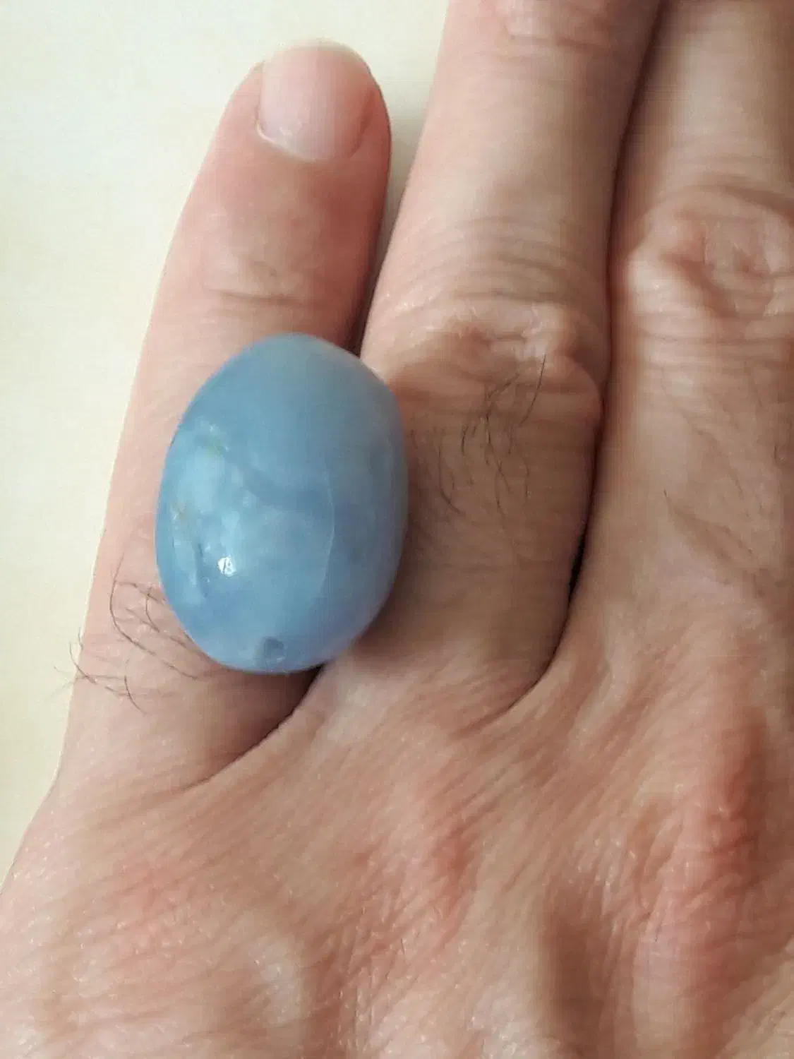 مهره عقیق ابی اصل و کهنه قواره درشت مصور|جواهرات|پرند, فاز ۶|دیوار