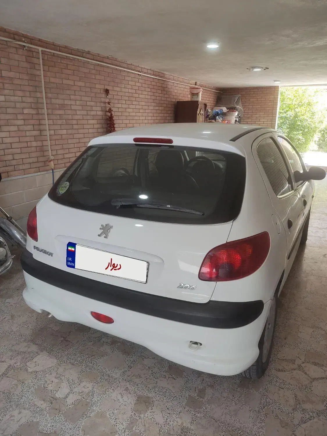 فروش پژو206تیپ2مدل1400رنگ سفید|خودرو سواری و وانت|جهرم, |دیوار