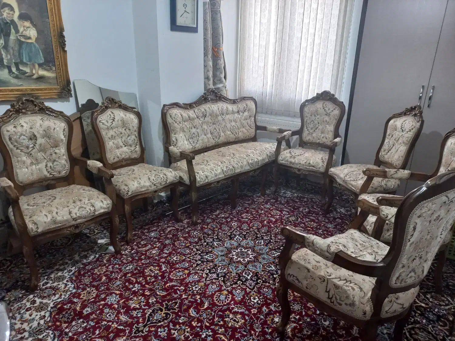 مبل استیل ۹نفره|مبلمان خانگی و میز عسلی|کرمانشاه, |دیوار