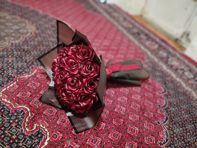 گل روبانی خوشکل|گل مصنوعی|سقز, |دیوار