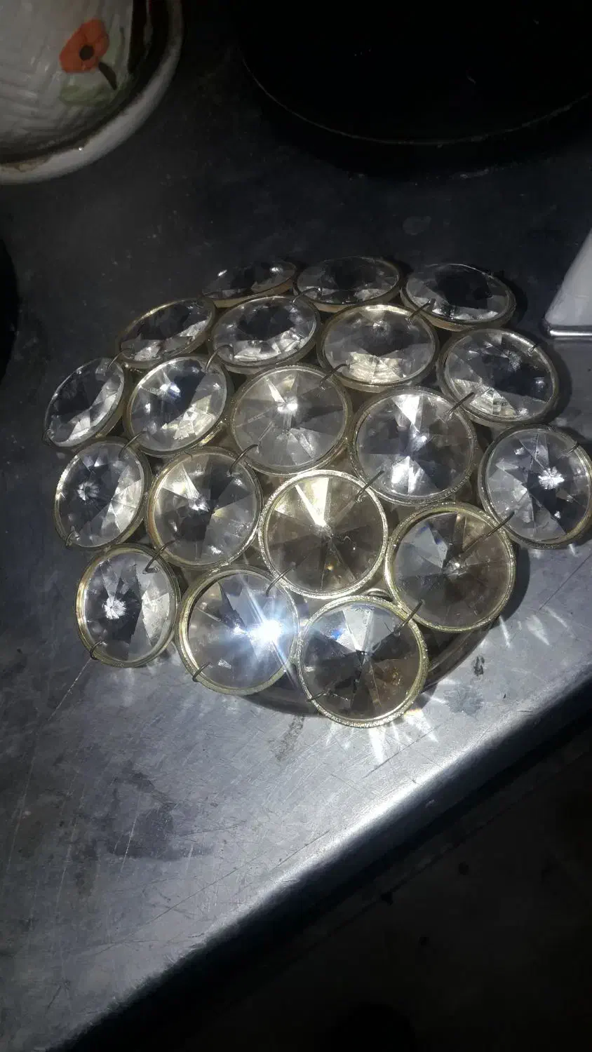 شب خواب برنز دکوری اتاق بچه یا پذیرایی|چراغ خواب و آباژور|تبریز, |دیوار