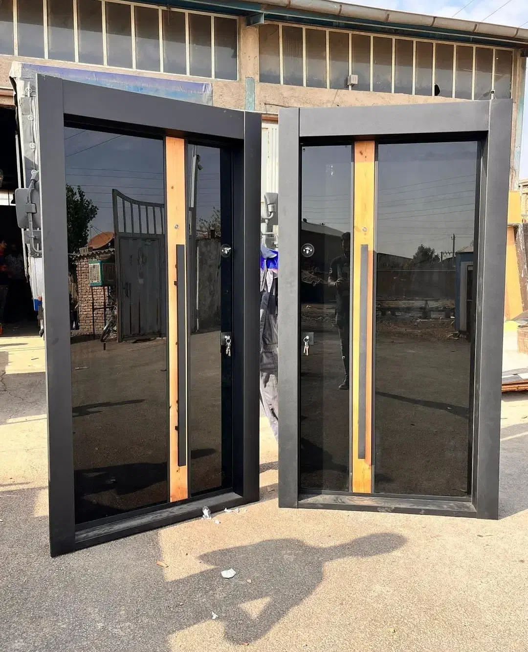 درب روکش راش روکش mdf ضدسرقت oqkwc لاچ|مصالح و تجهیزات ساختمان|آمل, |دیوار