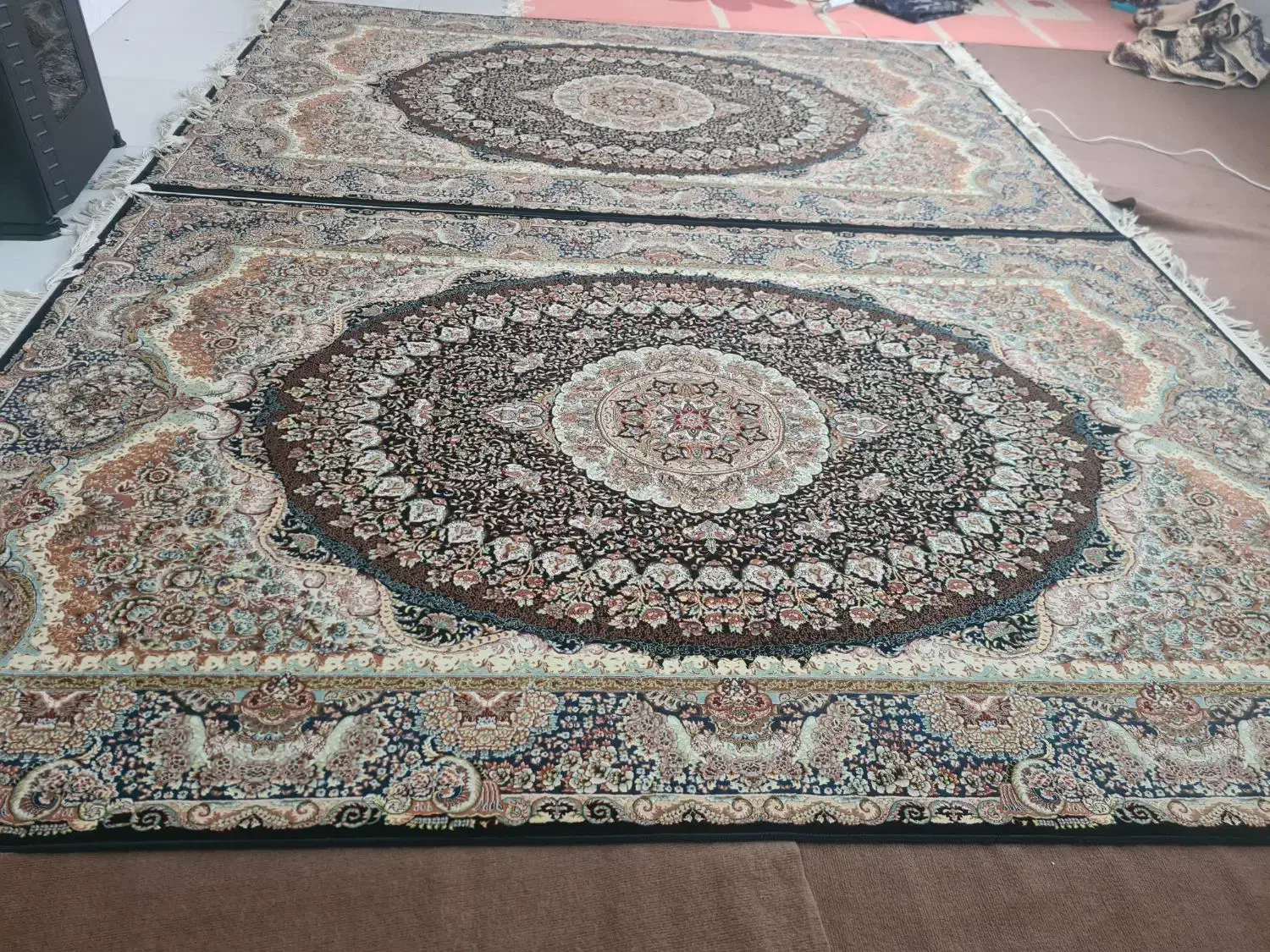 دو عدد فرش ۶ متری|فرش|کرمانشاه, |دیوار