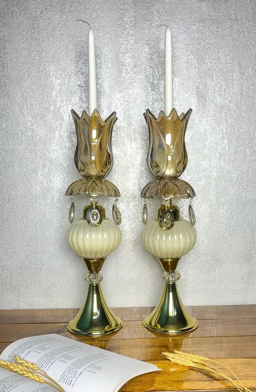 شمعدان لاله جفتی|صنایع دستی و سایر لوازم تزئینی|هشتگرد, شهرک ولیعصر (مصلی)|دیوار