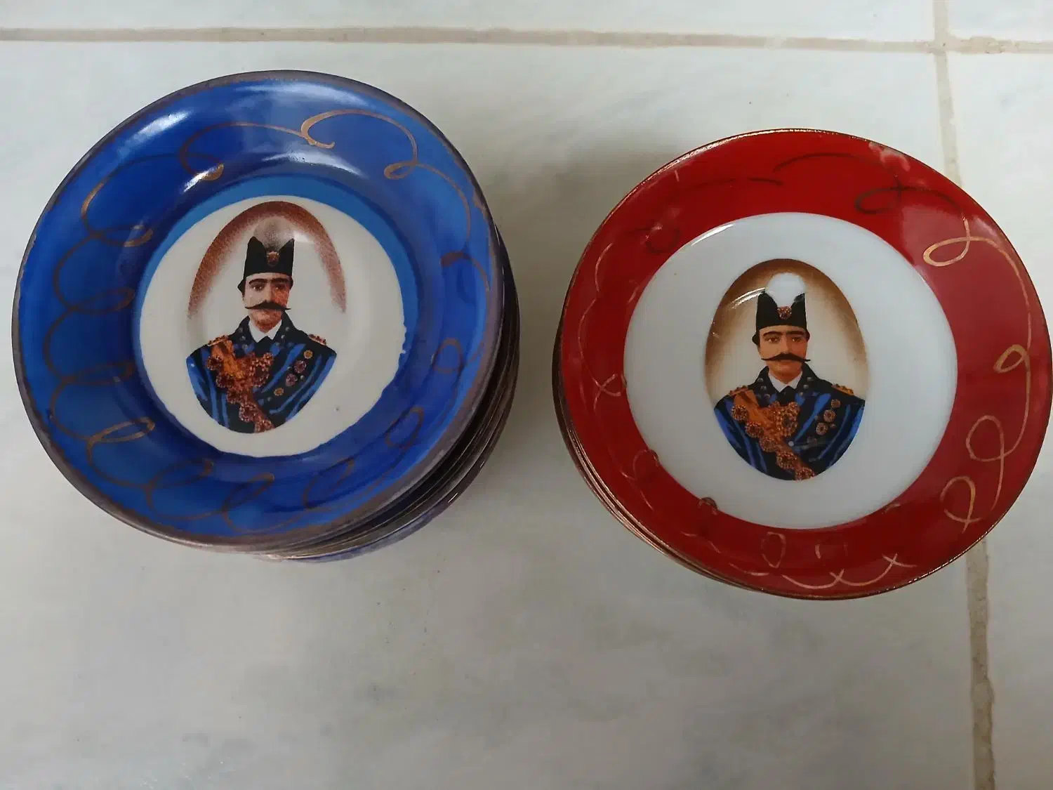 زیر استکان قدیمی|کلکسیون اشیاء عتیقه|کرمانشاه, |دیوار