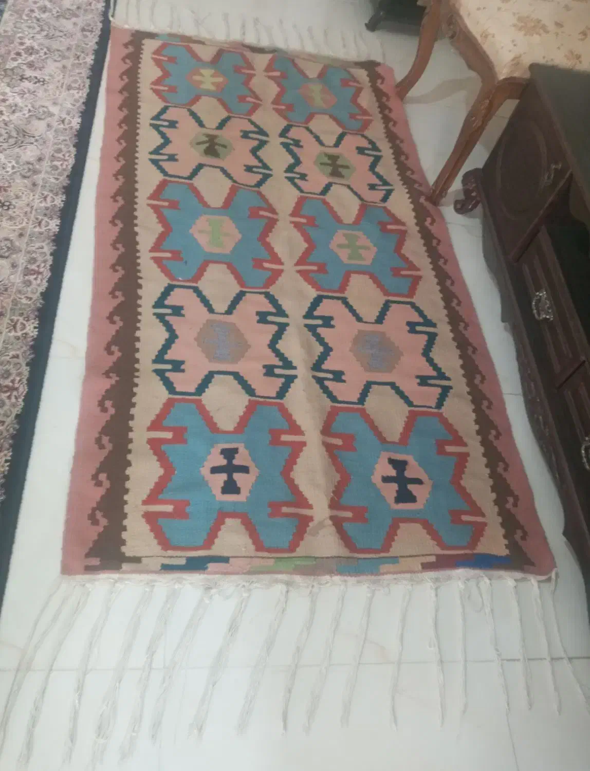 گلیم دست بافت قدیمی|گلیم، جاجیم، گبه|تهران, فرحزاد|دیوار