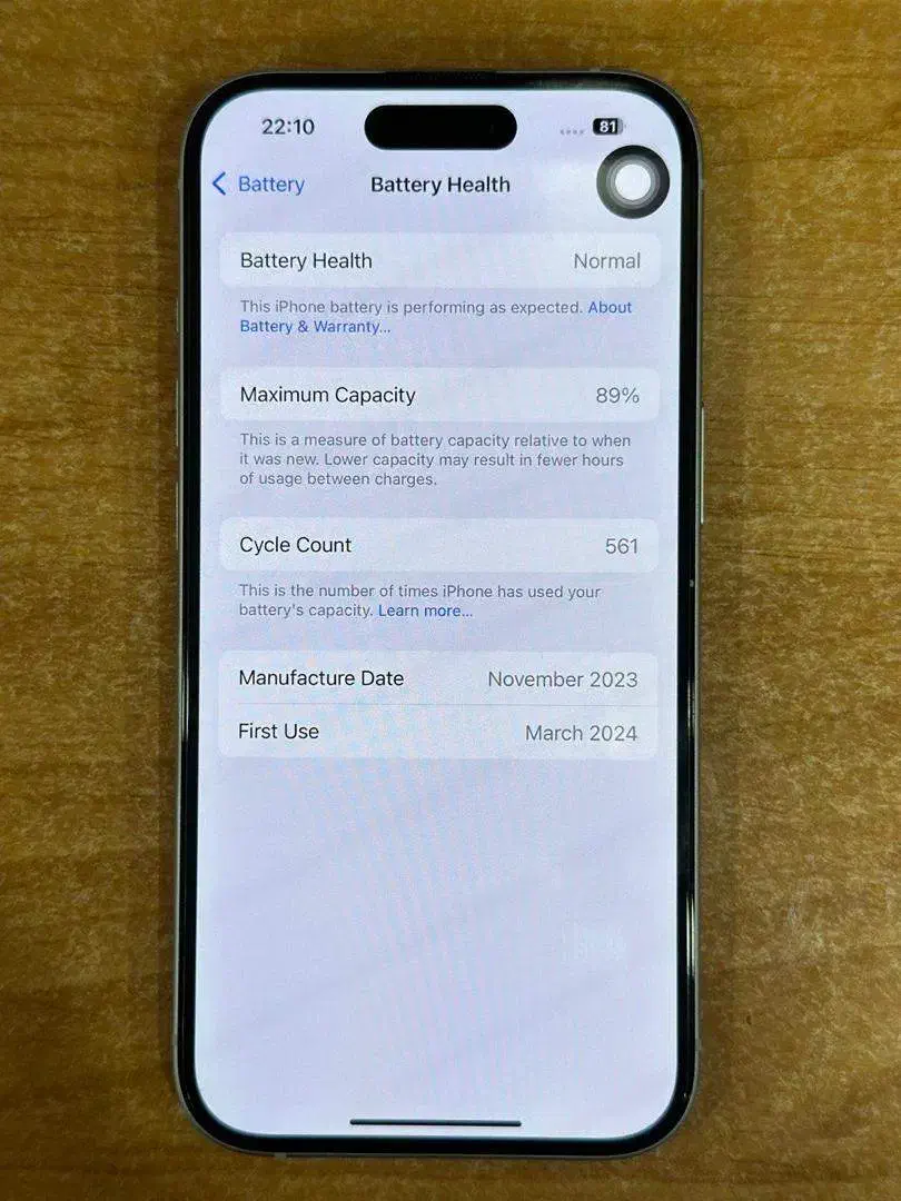 آیفون 15 نرمال 256 آبی یخی بدون رجیستر باتری 89|موبایل|تهران, فردوس|دیوار
