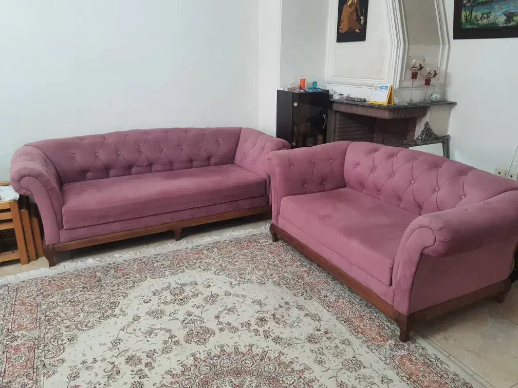 مبلمان تمام پارچه ۷ نفره|مبلمان خانگی و میز عسلی|رشت, رشتیان|دیوار