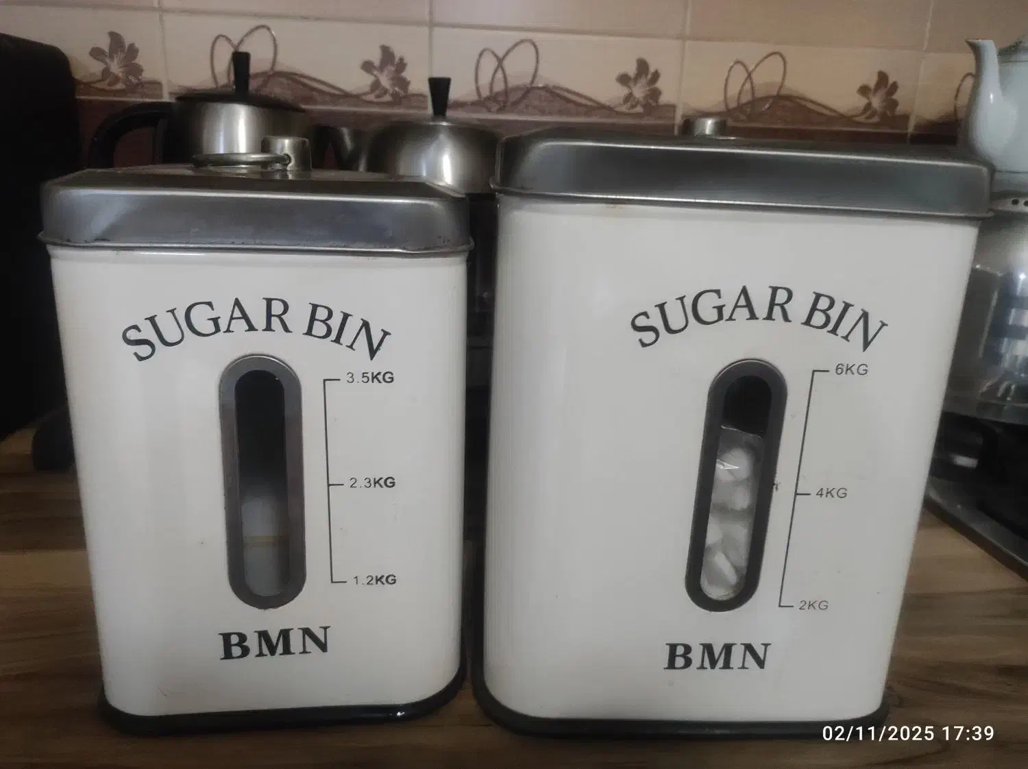 ظرف قند و شکر استیل درجه یک|ظروف نگهدارنده، پلاستیکی، یکبارمصرف|علیآباد کتول, |دیوار