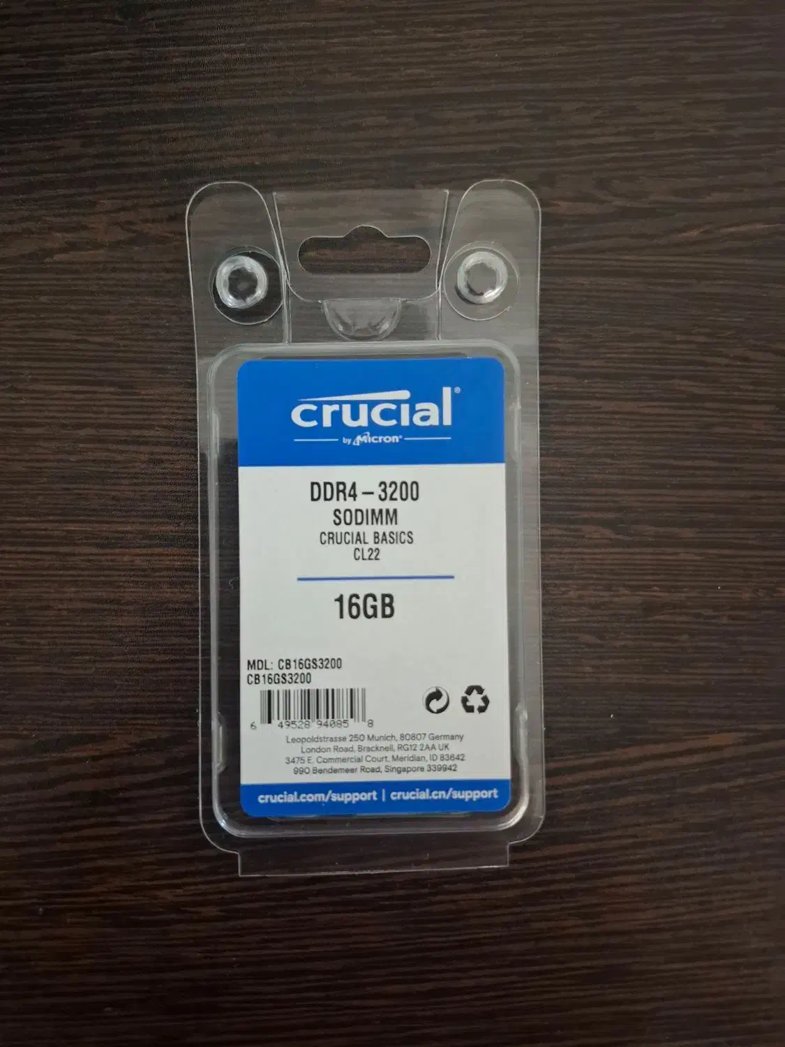 رم لپ تاپ کروشیال DDR4 3200 CL22 16GB|قطعات و لوازم جانبی رایانه|گنبد کاووس, |دیوار