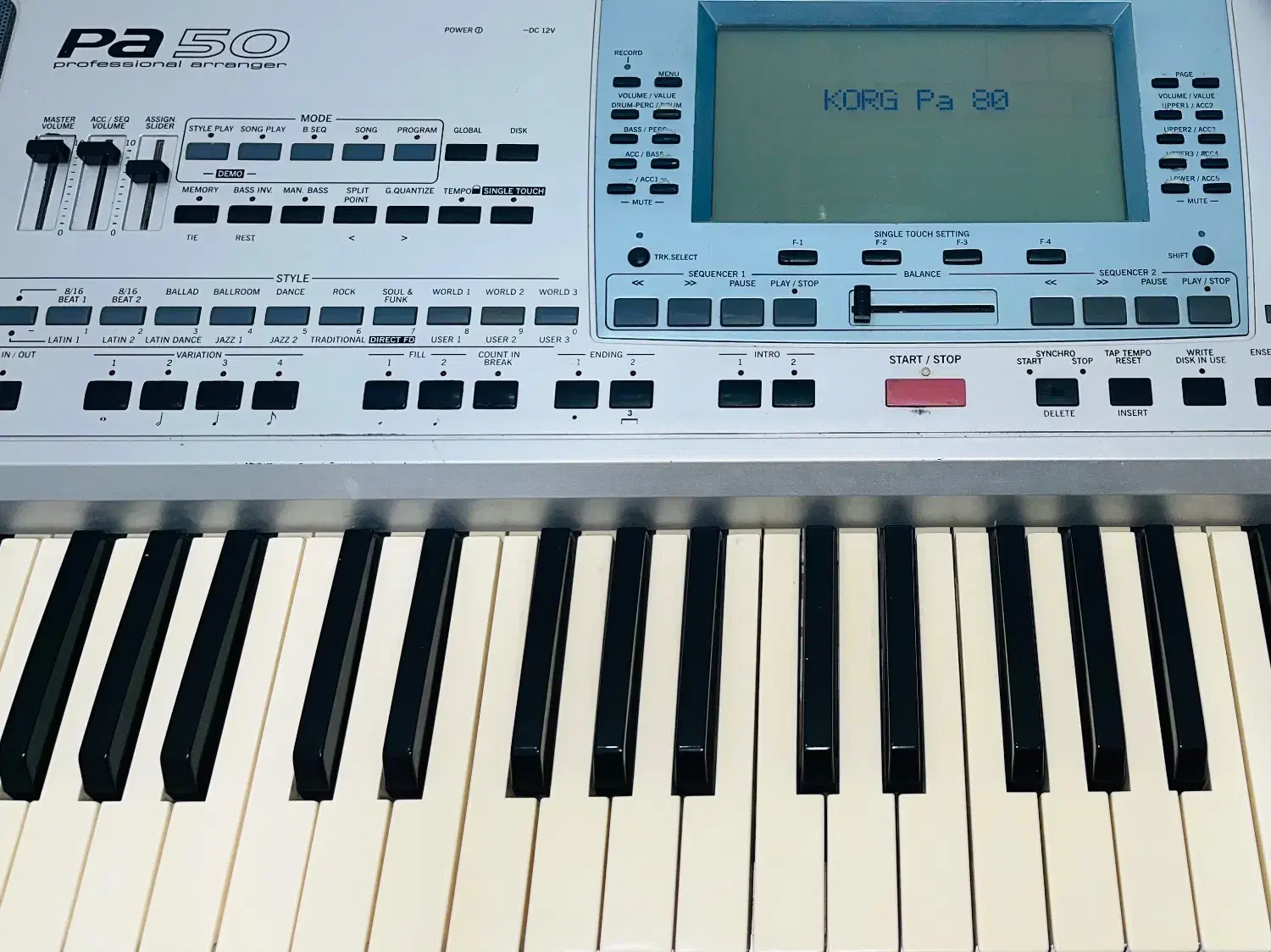 ارگ pa 50 تبدیل 80 با بروز ترین ریتم ها|پیانو، کیبورد، آکاردئون|مشهد, امامیه (شهرک غرب)|دیوار