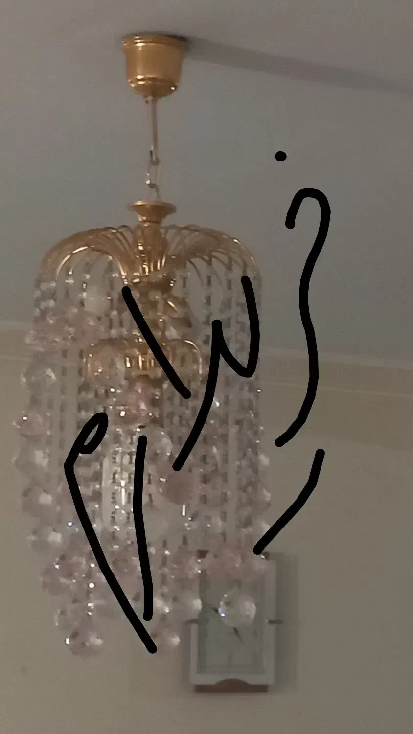 نور وروشنایی|لوستر و چراغ آویز|مشکین‌دشت, |دیوار