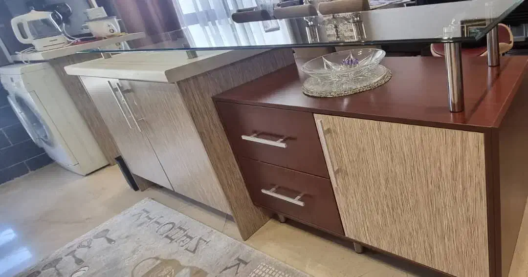 کابینت دست دوم همراه با اجاق گاز و هود|جاکفشی، کمد، دراور|تهران, فلسطین (میدان انقلاب)|دیوار
