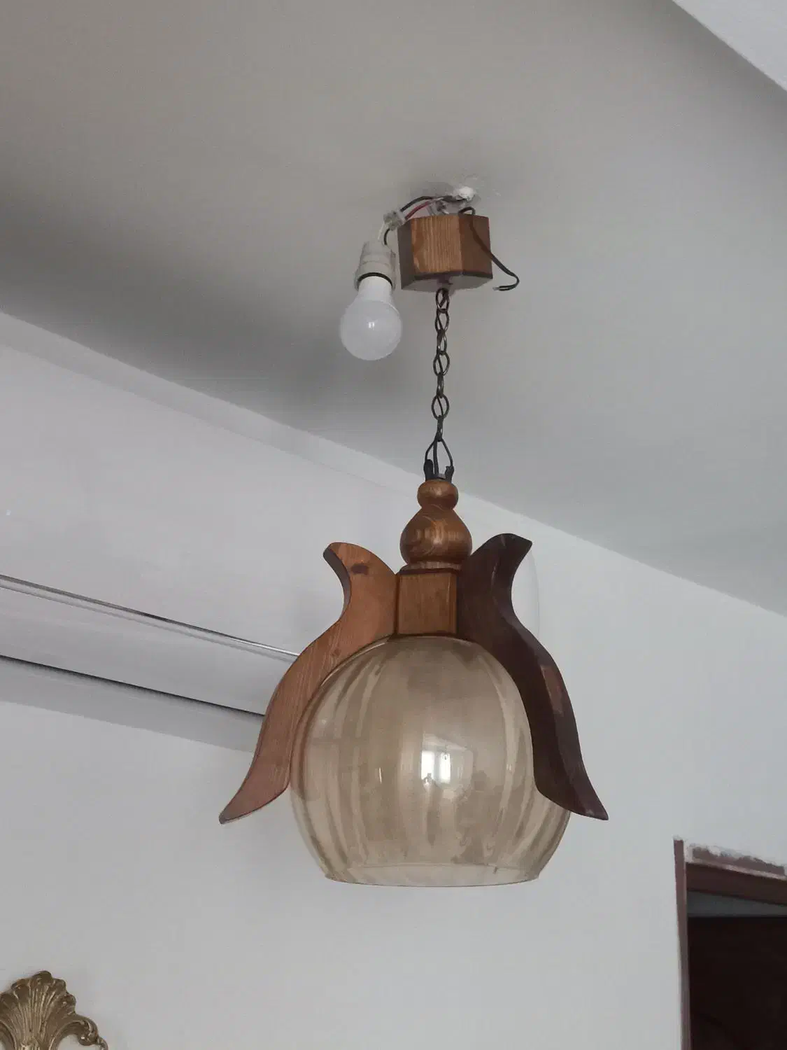 لوستر چوبی|لوستر و چراغ آویز|ارومیه, |دیوار