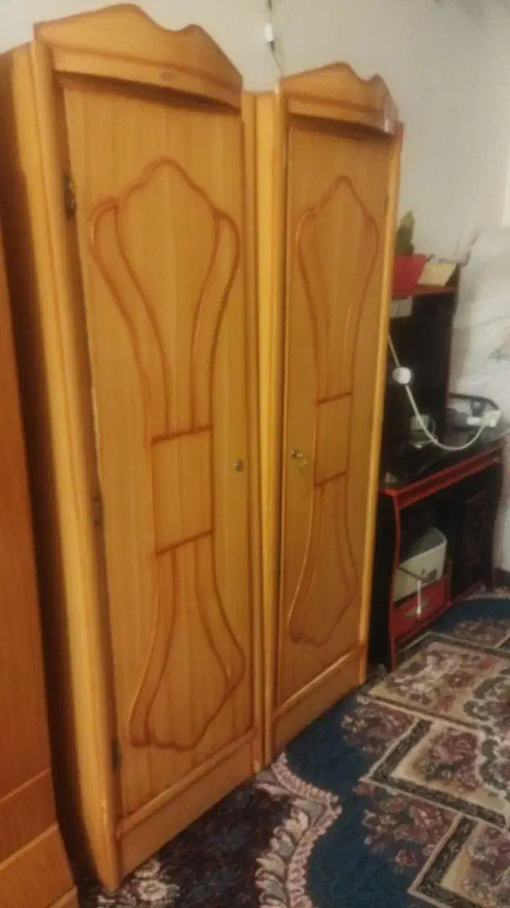 کمدلباسیدوقلودرحدنو|جاکفشی، کمد، دراور|بروجن, |دیوار