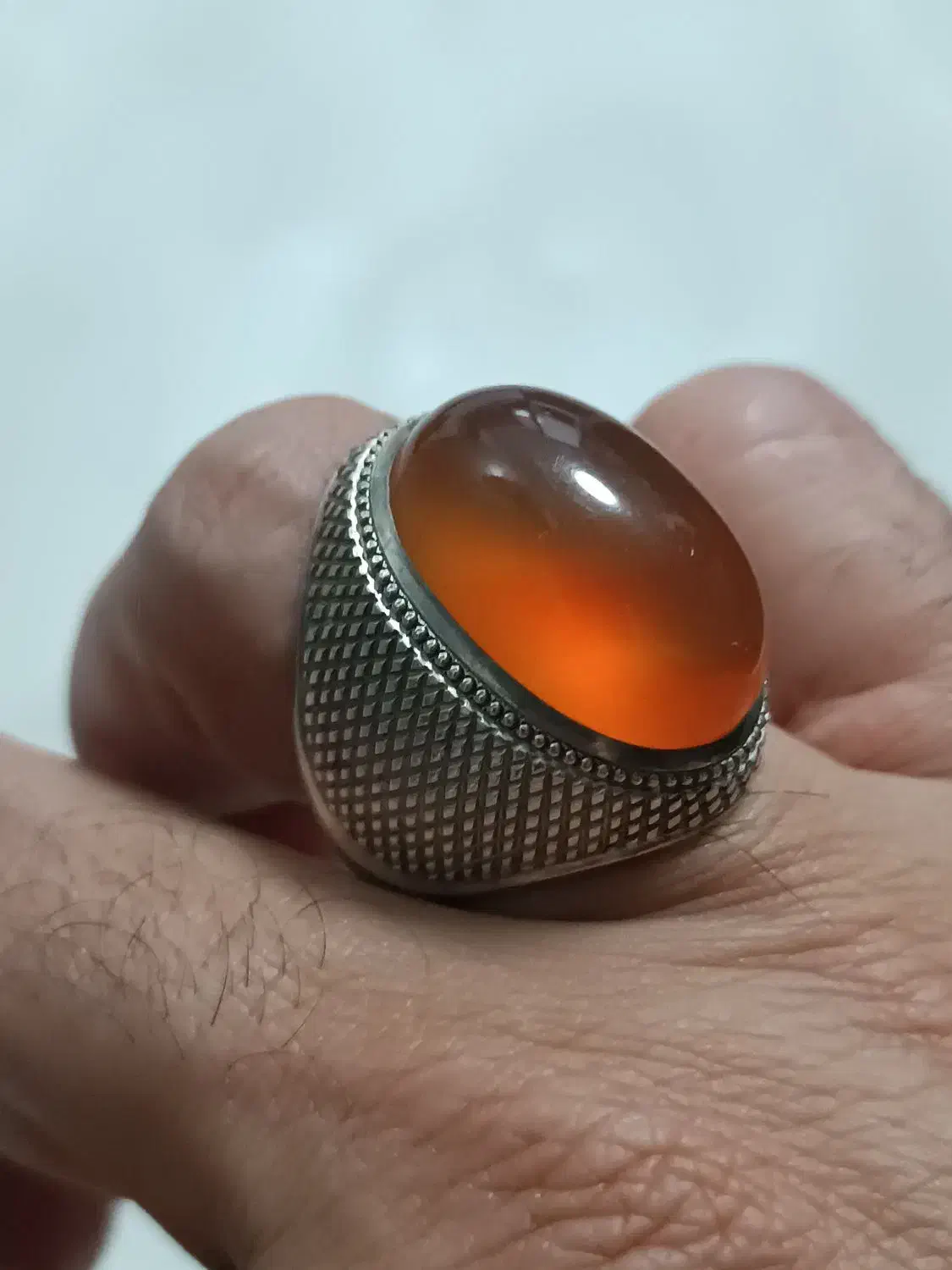 انگشتر عقیق پرتغالی|جواهرات|تهران, بهداشت|دیوار