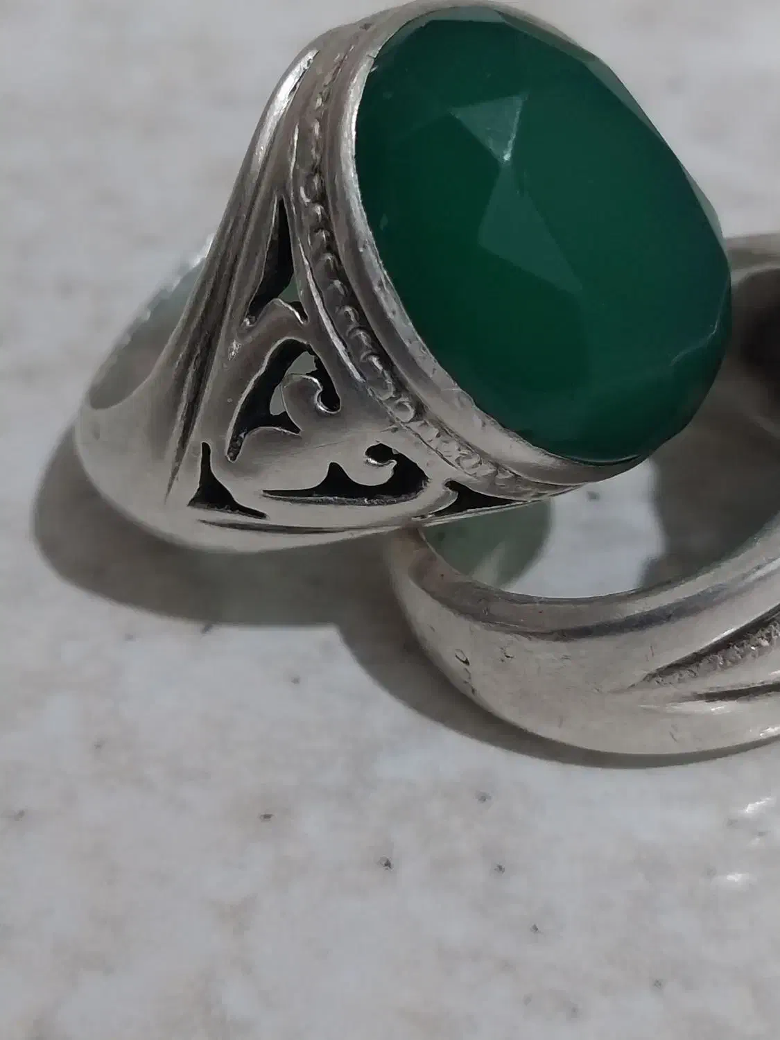 انگشتر عقیق سبز|جواهرات|طرقبه, |دیوار