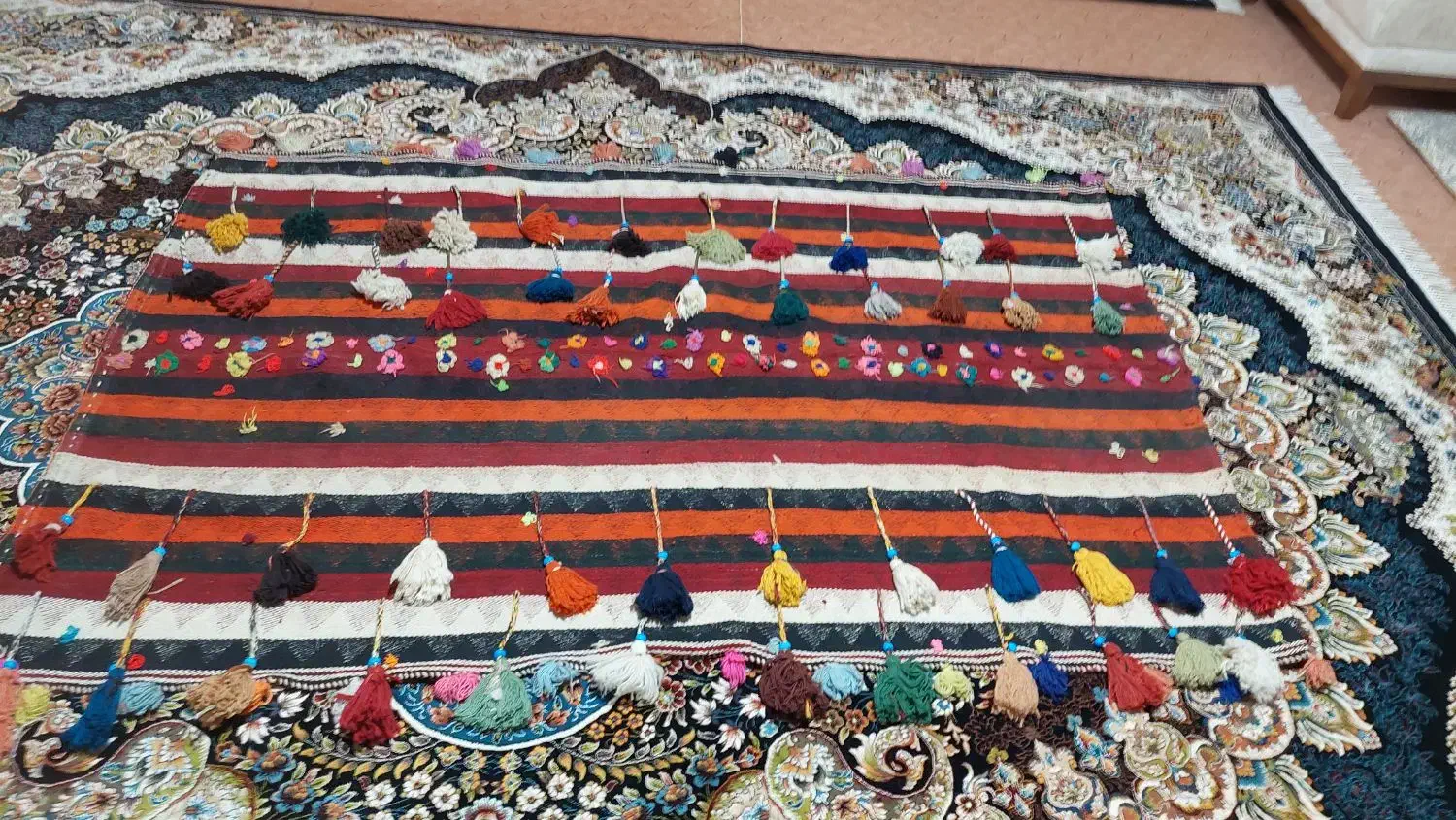 فروش جاجیم زیبا و تمیز بدون کوچکترین زدگی|گلیم، جاجیم، گبه|نورآباد ممسنی, |دیوار