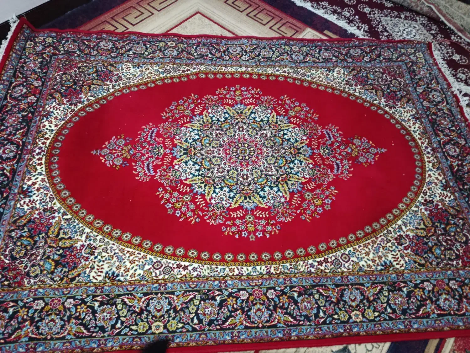 دوعدد فرش 6متری درجه1|فرش|دزفول, |دیوار