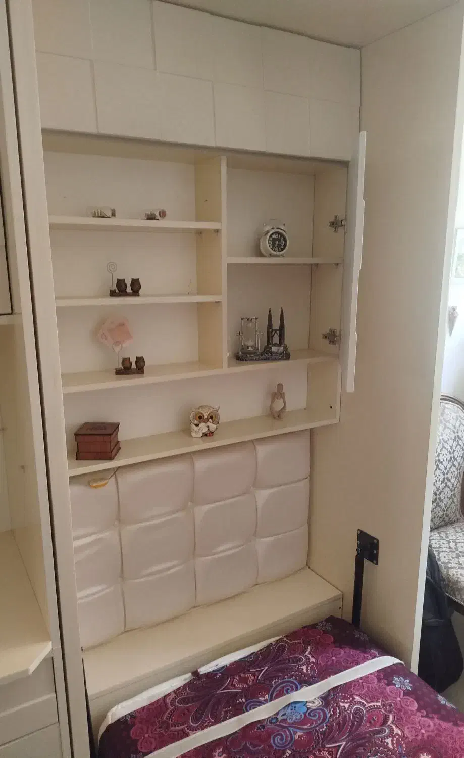 تخت تک نفره تاشو با تشک|تخت و سرویس خواب|رباط‌کریم, رباط‌کریم|دیوار