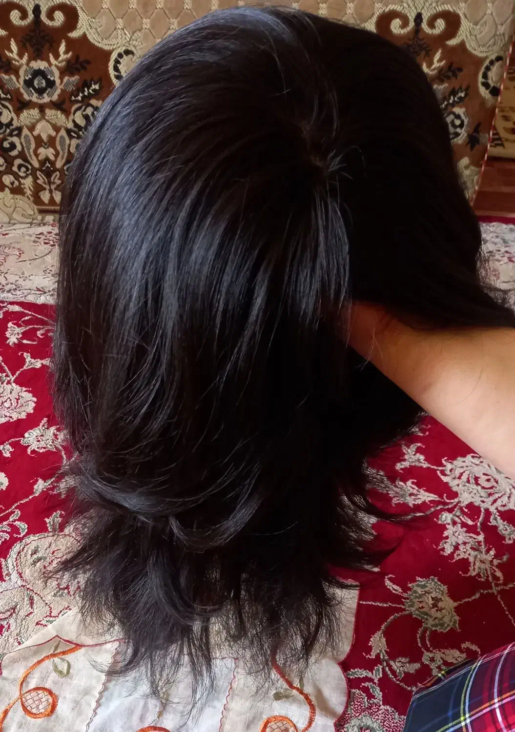 کلاه گیس با موی مصنوعی مشکی|آرایشی، بهداشتی، درمانی|دزفول, |دیوار