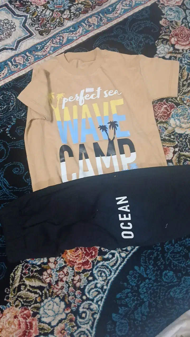 تیشرت شلوارک پنبه دورس|کفش و لباس بچه|مشهد, کارمندان دوم|دیوار