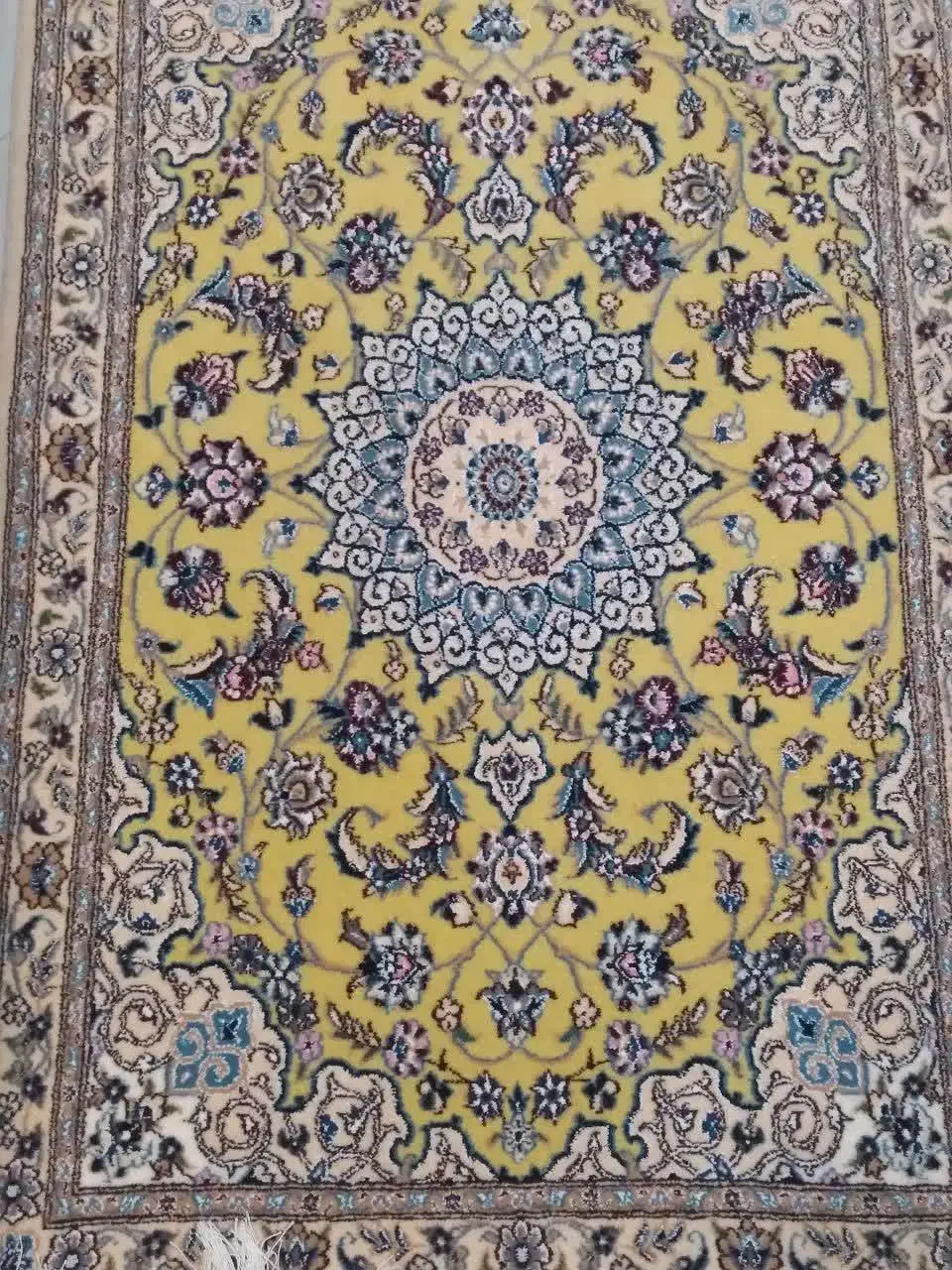 زر و نیم پشتی نائینی نائینی (نو)|فرش|اصفهان, دشتستان|دیوار