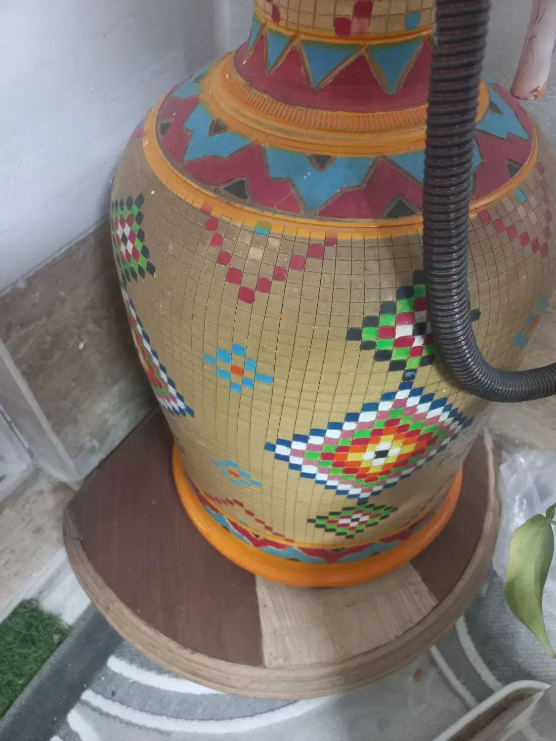 قلیون سفالی|صنایع دستی و سایر لوازم تزئینی|کرج, آق تپه|دیوار