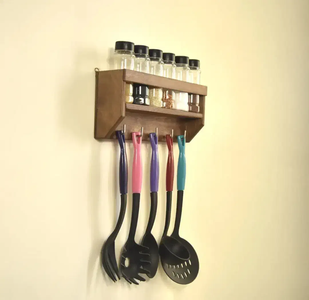 جا ادویه دیواری و جاادویه رو میزی|کتابخانه، شلف، قفسه‌های دیواری|شاهین‌شهر, شهرک گلدیس|دیوار