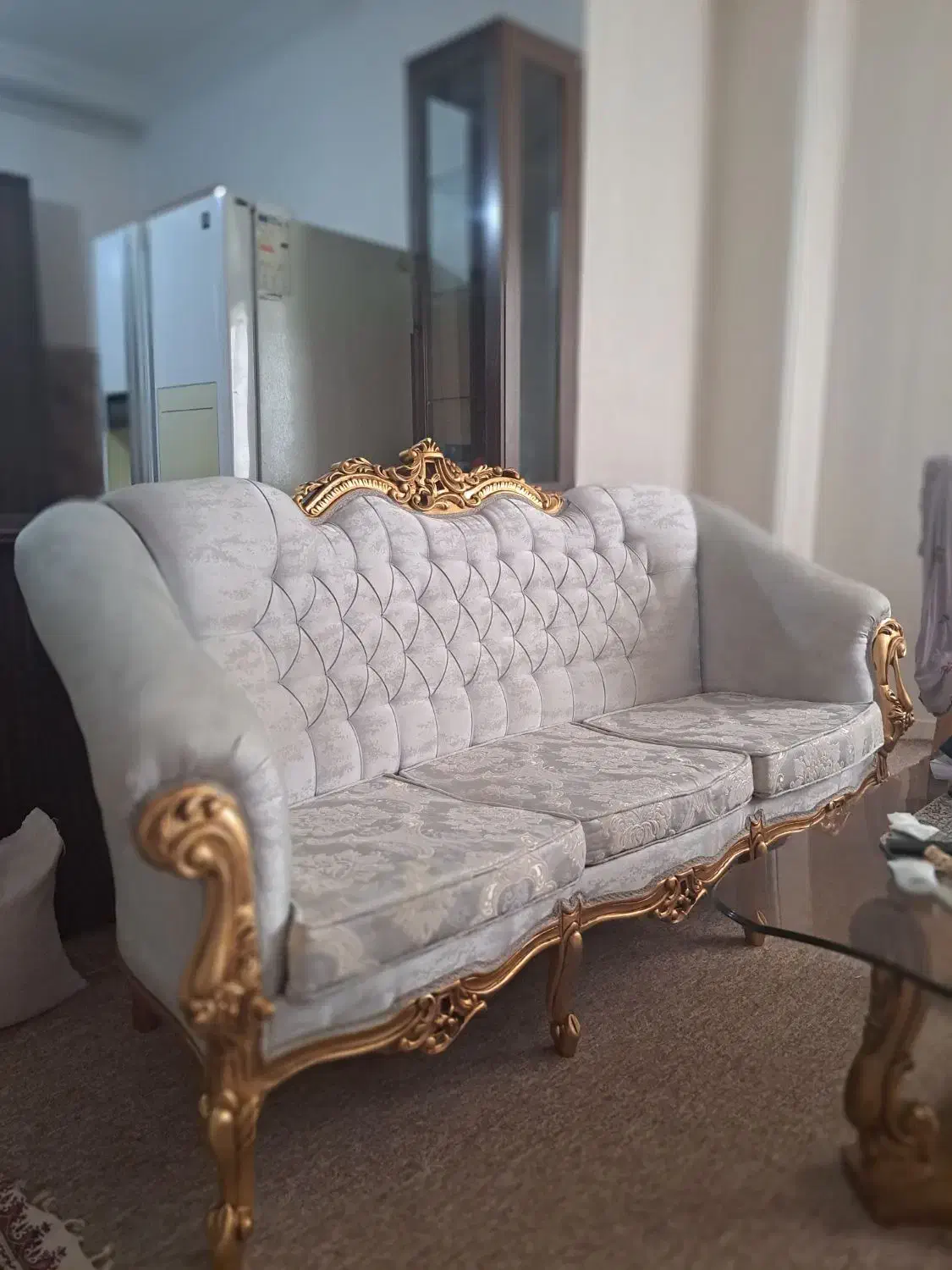 مبل ۹ نفره سلطنتی(استیل)|مبلمان خانگی و میز عسلی|رشت, رشتیان|دیوار