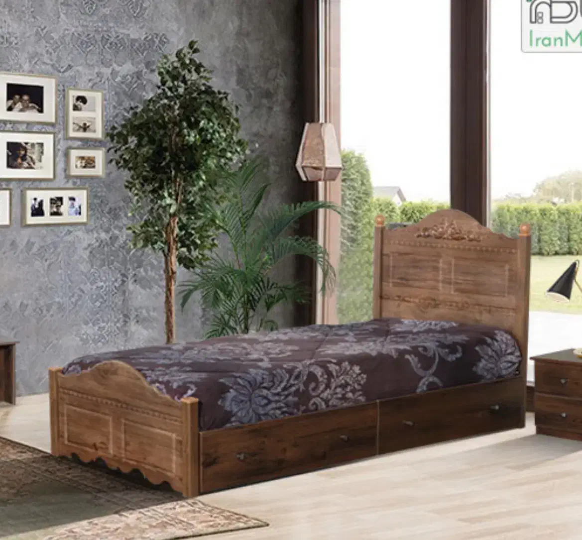 تخت ام دی اف روکش وکیوم|تخت و سرویس خواب|اراک, |دیوار