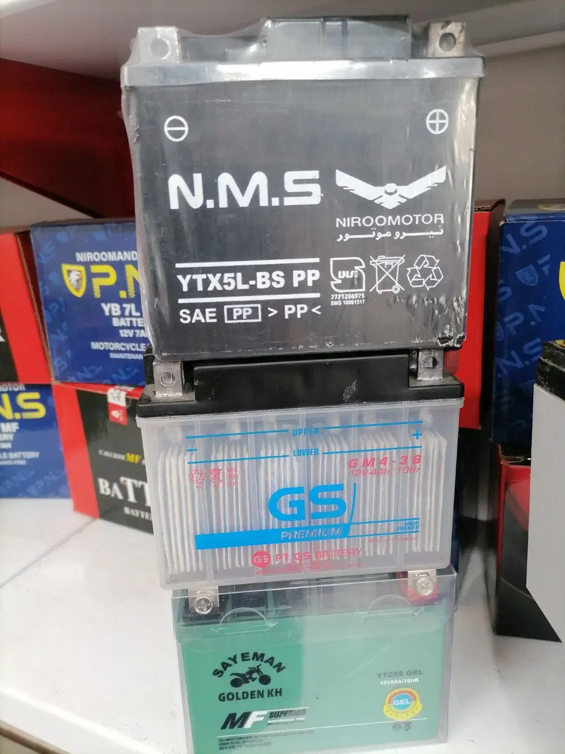 باطری از 3 امپر تا 22 امپر با (یکسال) گارانتی|قطعات یدکی و لوازم جانبی|مشهد, ابوذر|دیوار