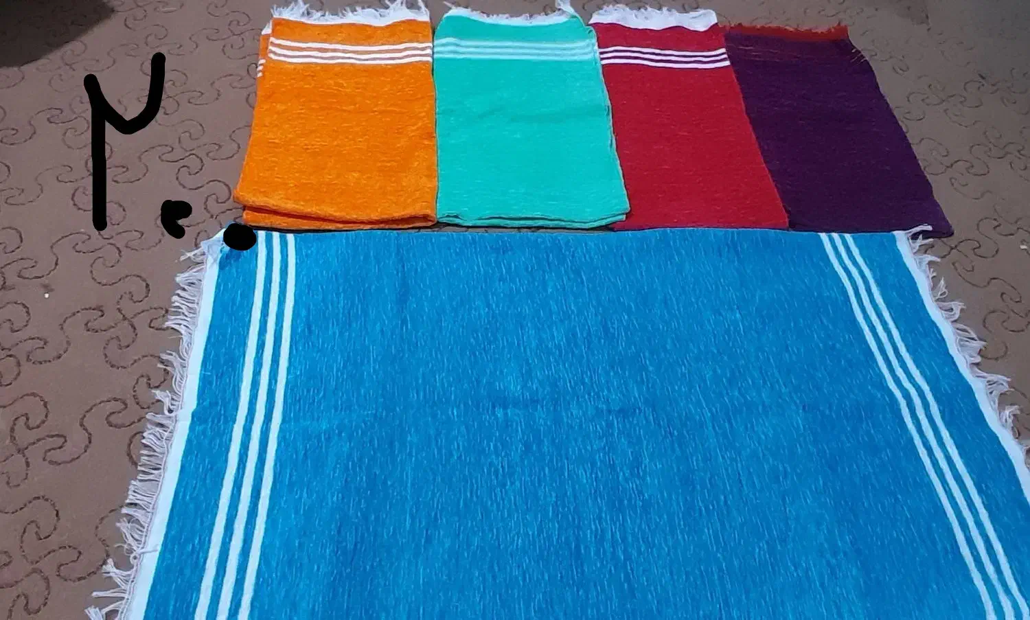 حوله ودستمال دست باف|سفره، حوله، دستمال آشپزخانه|زاهدان, |دیوار