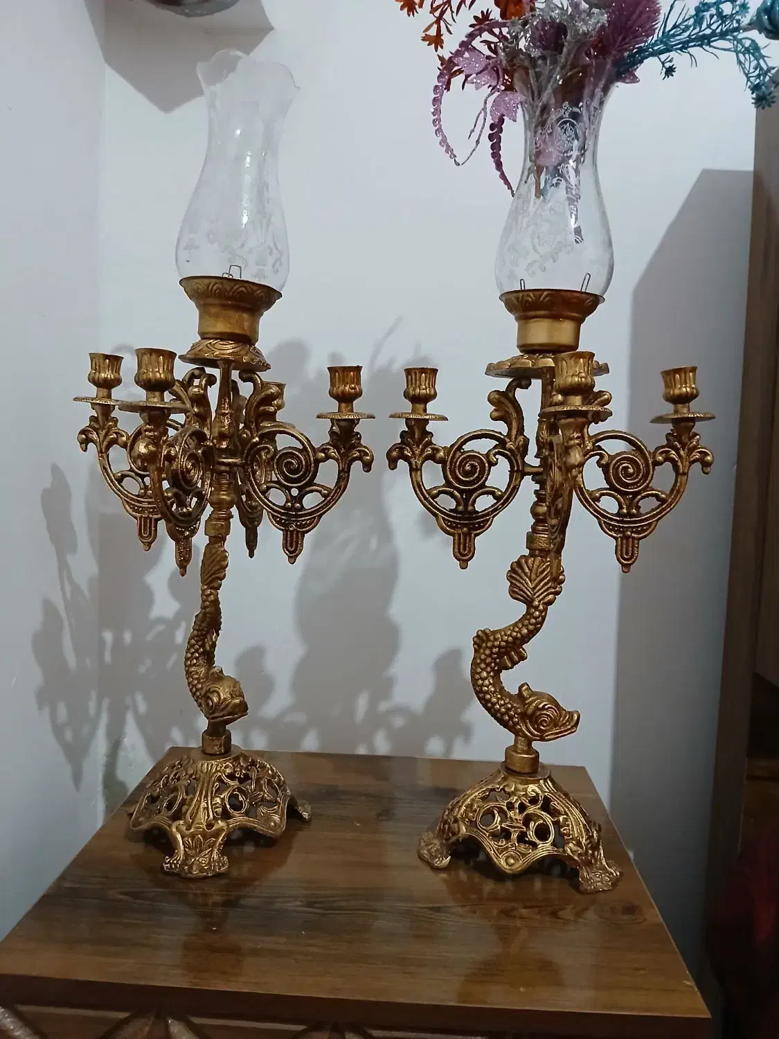 شمدون طرح برنز|چراغ خواب و آباژور|هرسین, |دیوار