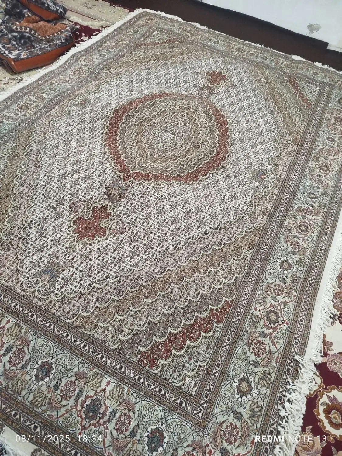 اندازه فرش تک ۹متری ۴۰ رج نقشه جدید|فرش|مراغه, |دیوار