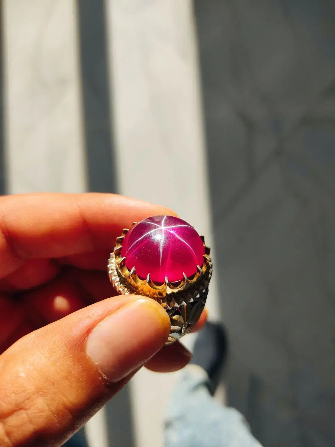 انگشتر نقره یاقوت استار فوق کلکسیونی رکاب علیخانی|جواهرات|اردبیل, |دیوار