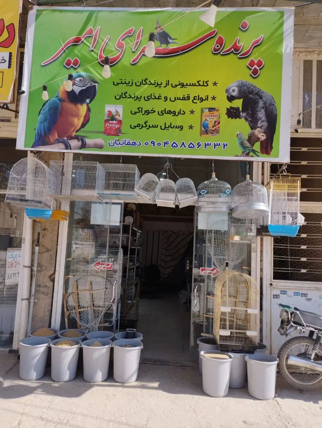 پرنده سرای امیر|پرنده|شیراز, کرونی(خاتونک)|دیوار