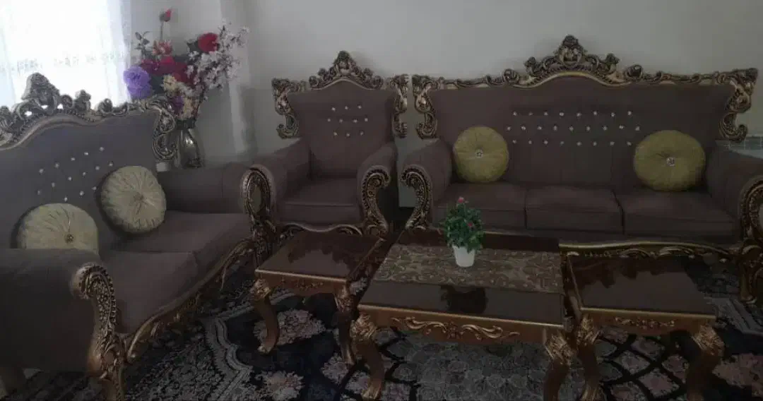 مبل  در حد نو 7نفره|مبلمان خانگی و میز عسلی|تهران, شهمیرزادی|دیوار