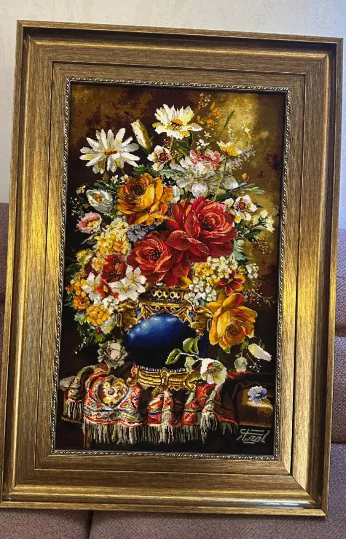 تابلو فرش دستباف ابریشم تبریز|تابلو فرش|تهران, بهمن یار|دیوار